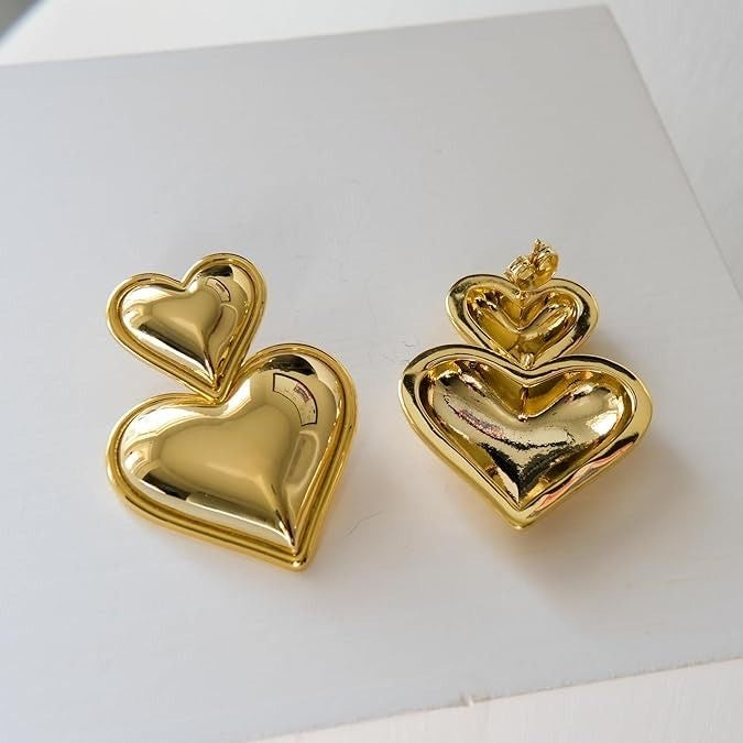 Double Heart Earrings